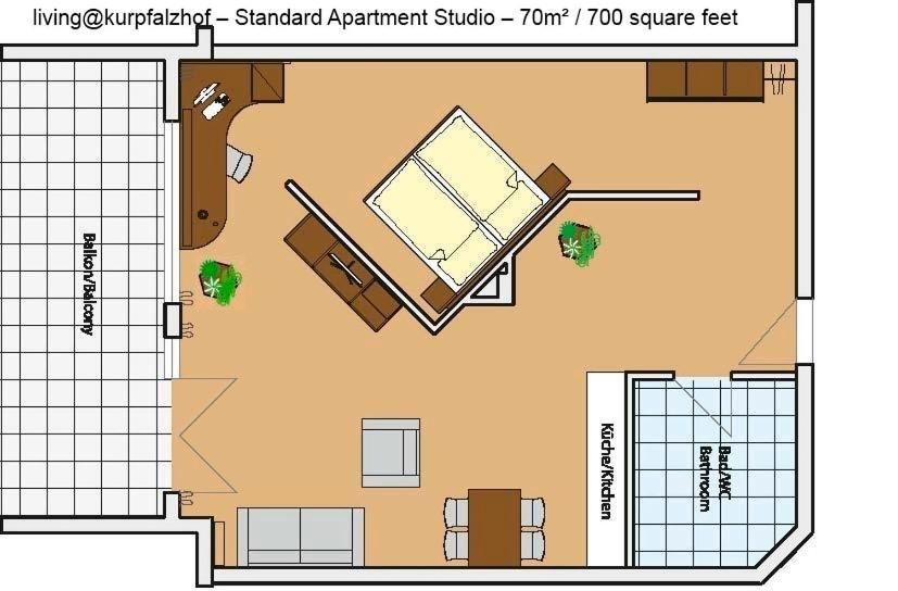 Serviced Apartments Kurpfalzhof Oftersheim Δωμάτιο φωτογραφία